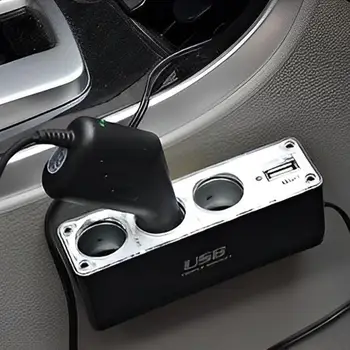 12V Automobilinis USB Įkroviklis Su 3 USB jungtys Ir 1 Cigarečių Degiklio Lizdą Maitinimo Adapteris USB Automobilinio Įkroviklio Lizdas Kelis Įrenginius