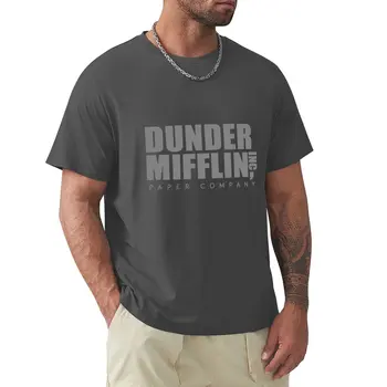 Dunder Mifflin Inc Pilka T-Shirt marškinėliai, marškiniai grafinis tees vaisiai loom mens t shirts