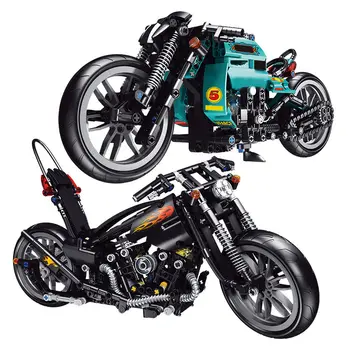 Ekspertų Motociklo Miestas Plytų Modelis Tech Motociklą Blokai Žaislai Vaikams, Vaikų Berniukų Dovanos