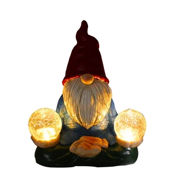 Gnome Statulos, Sodo Dekoracijos Gnome Saulės Šviesos Statula Lauko Juokinga Sodo Kieme, Apdailos, Sodo Vejos Ornamentu