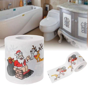 Kalėdų Tualetinio Popieriaus Ritinėlio Santa Claus Vonia Tualetinio Popieriaus Ritinėlio Prekių Kalėdos Apdailos Audinių Roll Santa Claus Naujųjų Metų