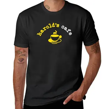 Naujas Harolds Kavinė T-Shirt custom t shirts, kurti savo vasaros viršūnes black t-marškinėliai vyrams