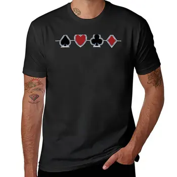 Nauji Kastuvai Širdžių Klubai Deimantų T-Shirt sunkiasvoris t shirts hipis drabužius, vyrai grafinis t-shirts pack