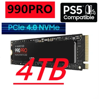 Originalus Naujas 990 Pro SSD 4TB 2TB NVMe PCIe 4.0 Iki 7450MB/s M. 2280 2 Kietojo kūno Diskai PlayStation5 Nešiojamas Žaidimų Kompiuteris