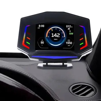 Skaitmeninis Spidometras Automobilių Universalus Head-Up Display Digital GPS Spidometras OBD2 Automobilių Hud Head-Up Ekranas Su greičio viršijimo